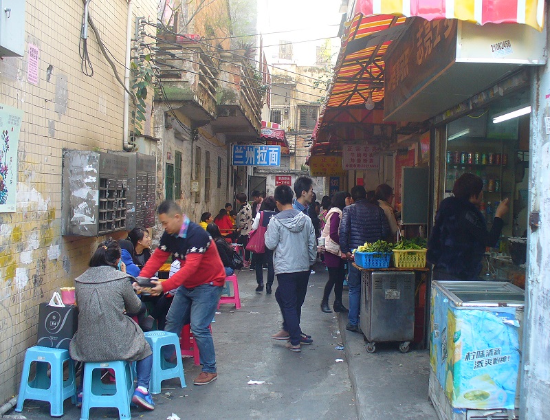 Downtown Snack Stalls in Dongguan