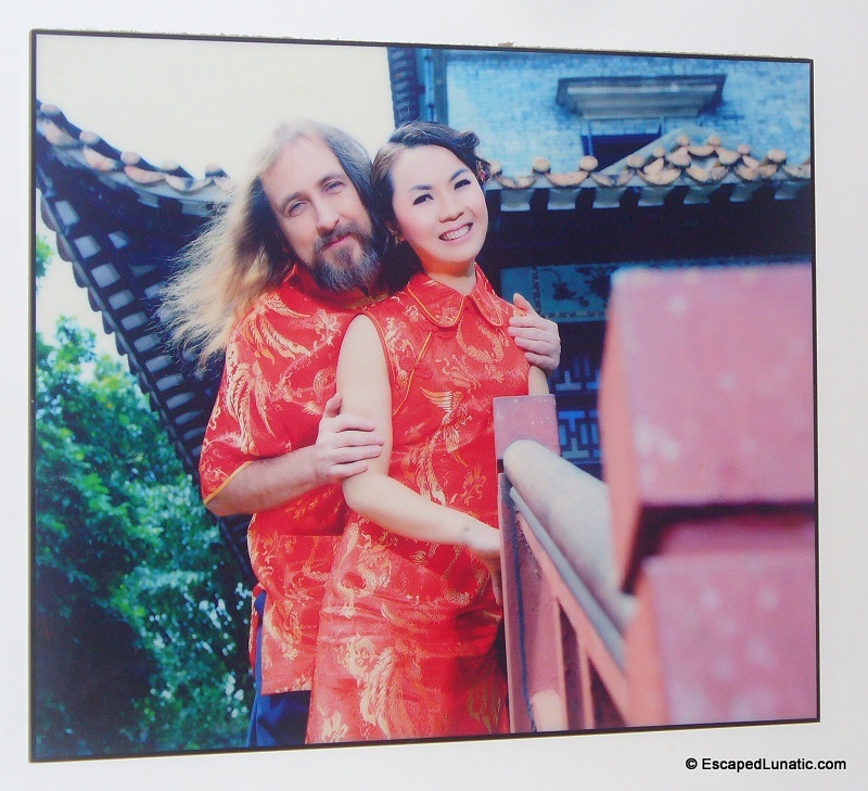 The third big wedding portrait from the photo shoot - the two of us at KeYuan Garden