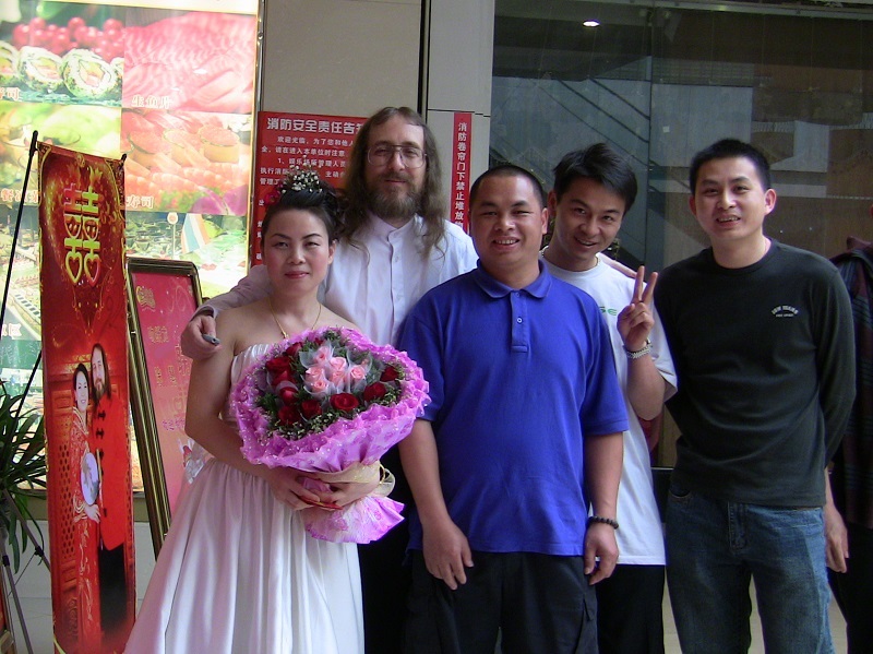 Some fellow Dragon Boat racers from my village at our wedding party.