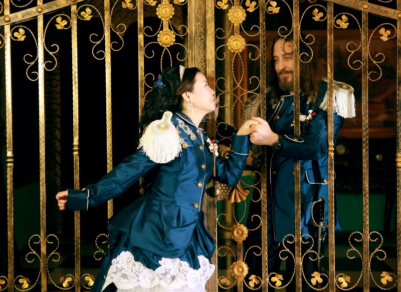 I was taken prisoner at my wedding photo shoot.