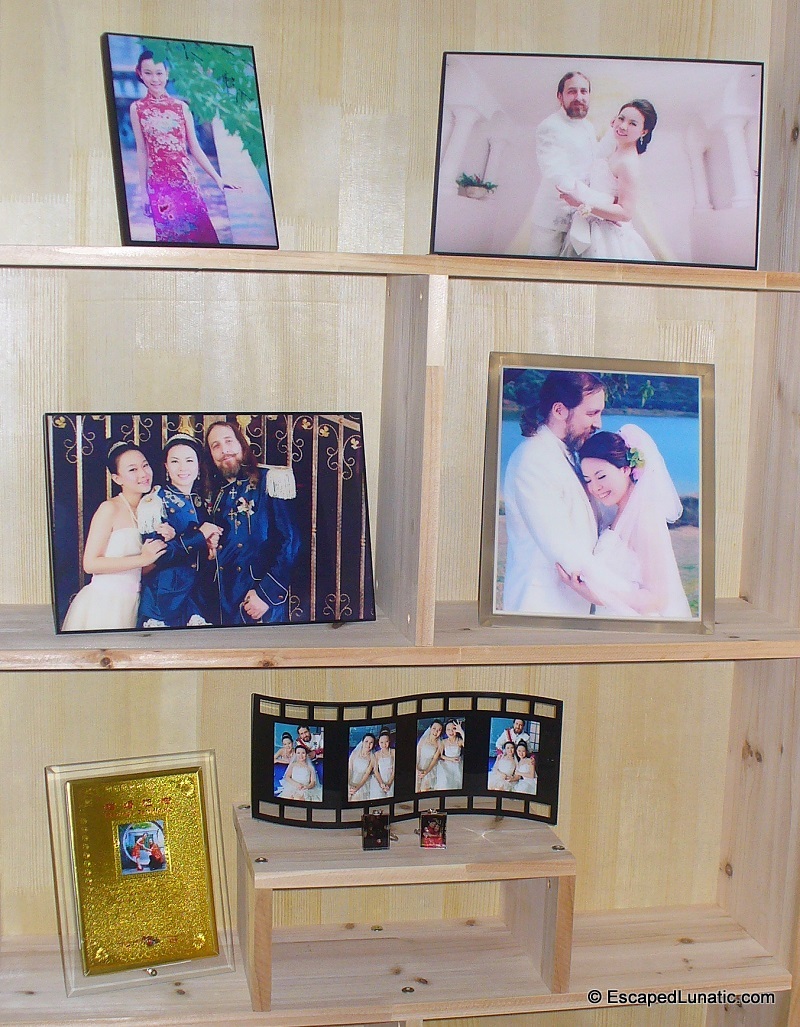 As part of the wedding aftermath, we finally got all the framed wedding pictures.