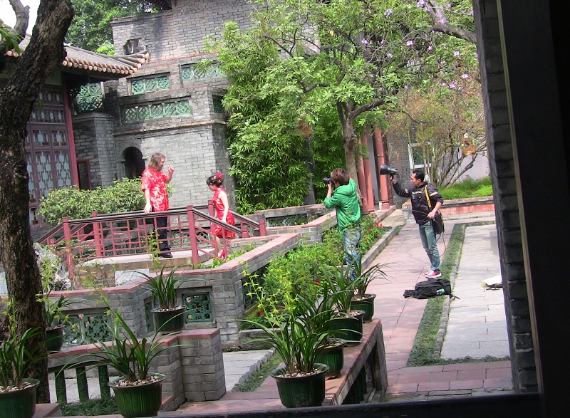 This is how to sneak around and take pics of someone's wedding photo shoot