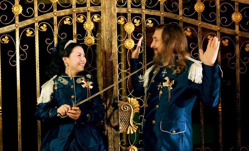 Total surrender at My Big Fat Guangdong Wedding photo shoot.