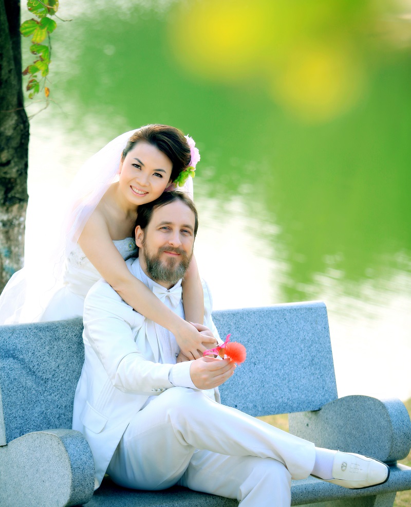 My and my darling fiancee from My Big Fat Guangdong Wedding photo shoot