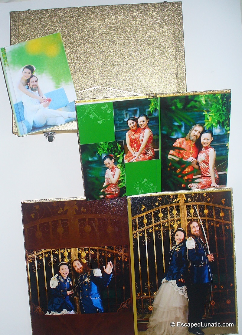 It took effort (and threats of violence) to insure that our Big Fat Guangdong Wedding photo albums were Chinglish-free.