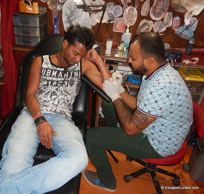 Anil gets inked
