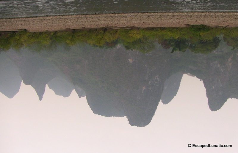 Li River's Camera Upside Down Mountain - My Big Fat Guangxi Honymoon.