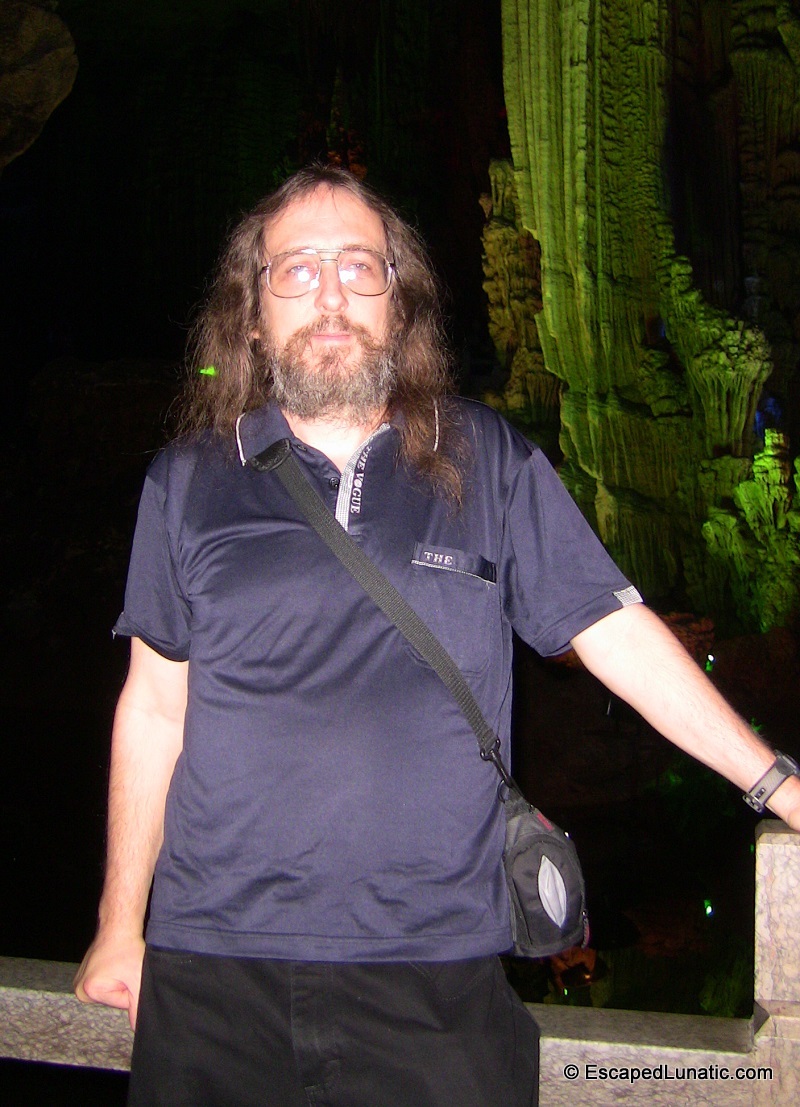 Me in Yangshuo's Silver Cave on My Big Fat Guangxi Honeymoon.