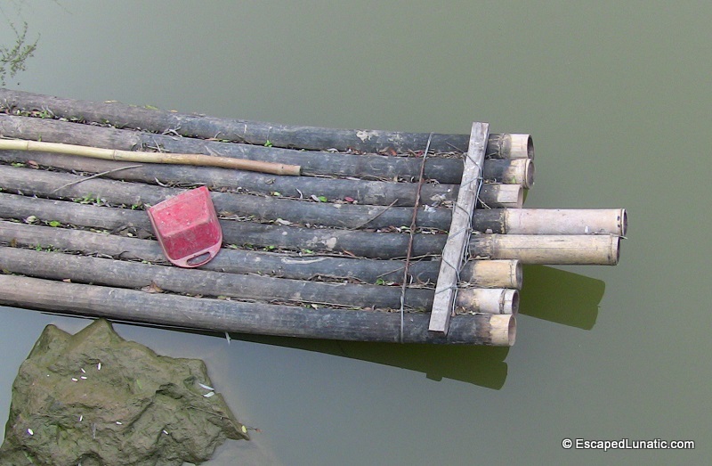 How long does a bamboo raft last? - My Big Fat Guangxi Honeymoon.