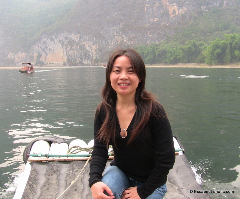 PVC Pipe raft tour, Li River. My Big Fat Guangxi Honeymoon.