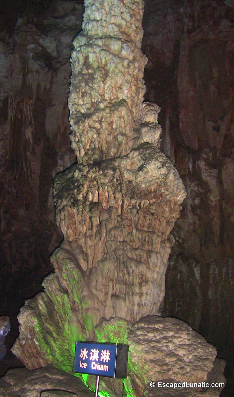 Cave ice cream is only available in 1 flavor. Rocky road. :-)