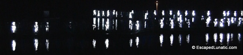 Silver girls flashing in the darkness at Silver Impression, Liu San Jie.