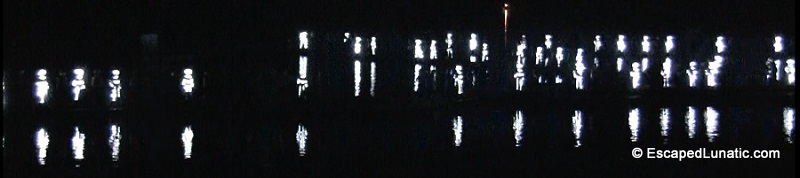 Silver Girls flashing in the darkness at Impression: Liu San Jie