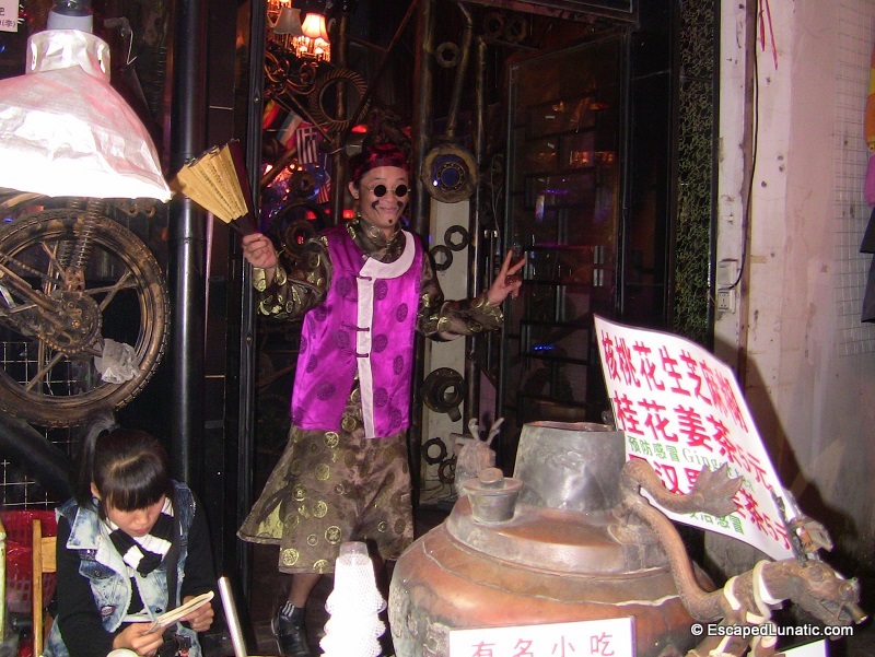 Strangeness abounds on Yangshuo's West Street.