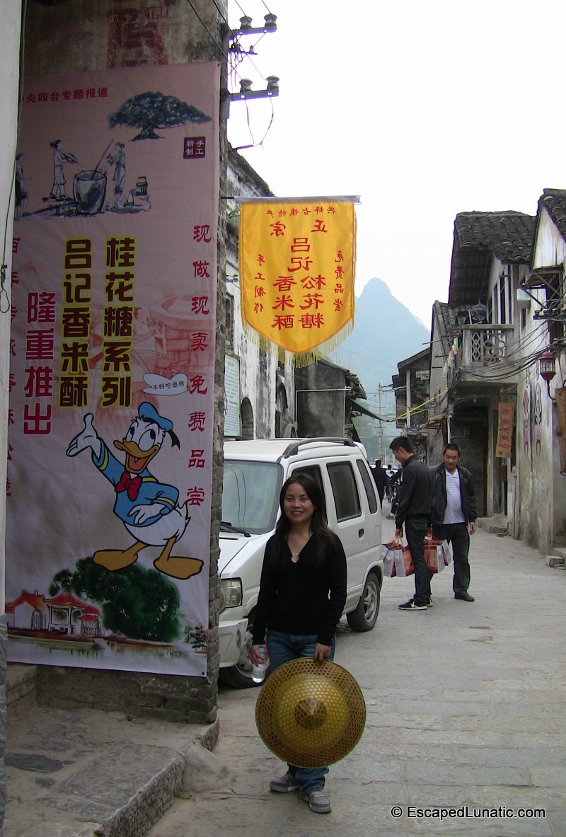 Silly sign in XingPing Village along the Li River.