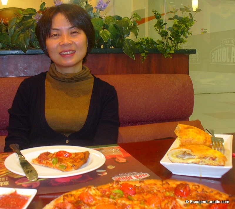 My Lovely Wife and Tasty Christmas Pizza