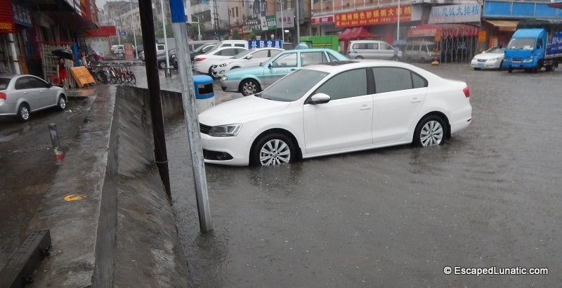Plenty of water above the 2nd pedestrian tunnel