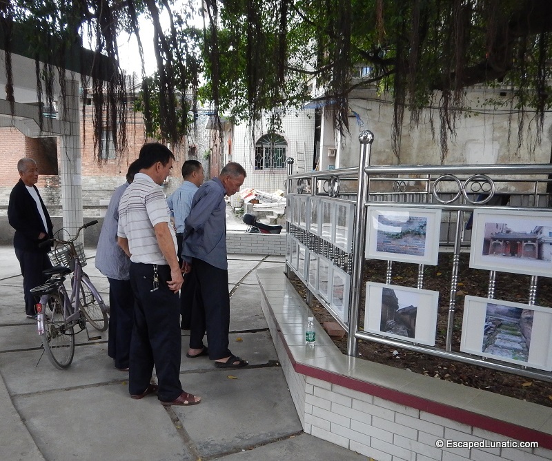 Some of my fellow villagers viewing the exhibit.
