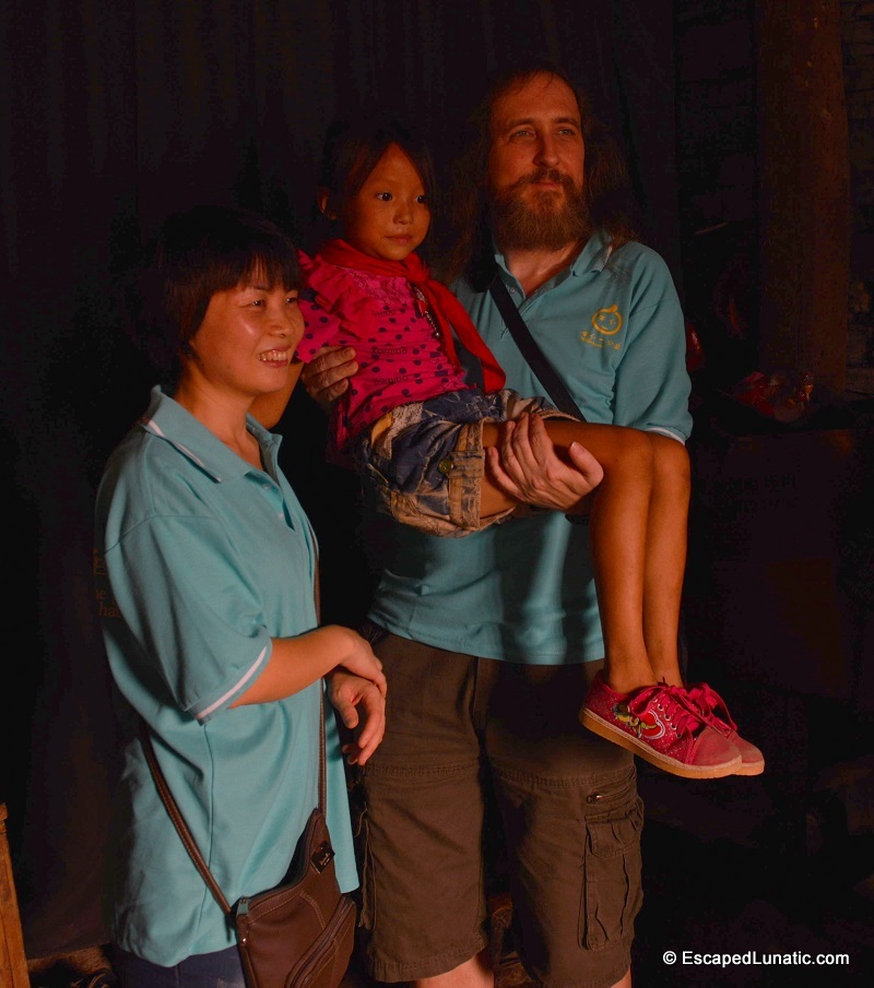 Us with one of the girls we sponsor