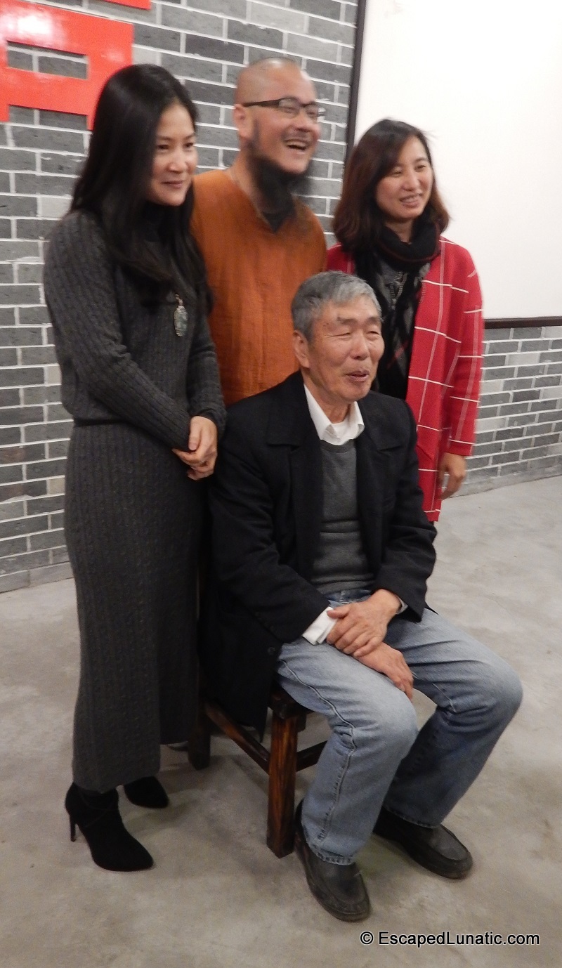 Front: Uncle Zhang. Back (L-R): New Pres. Lian Jie, Outgoing Pres. An Ge, New VP Zhang Jie