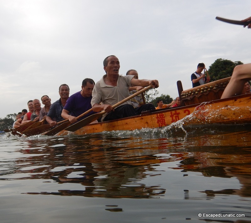 Row, row, row your boat The first dragon I swam with was a short boat