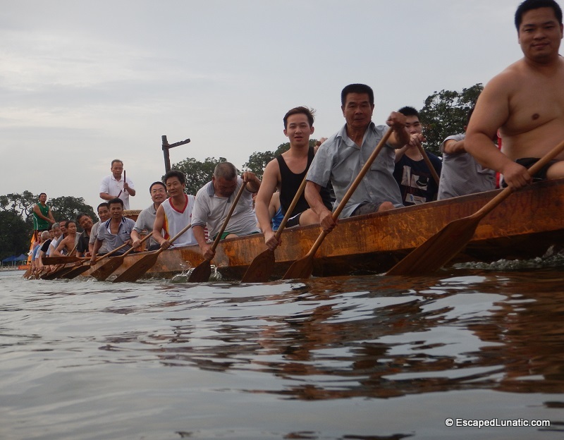 Another long Dragon Boat - but not at full speed