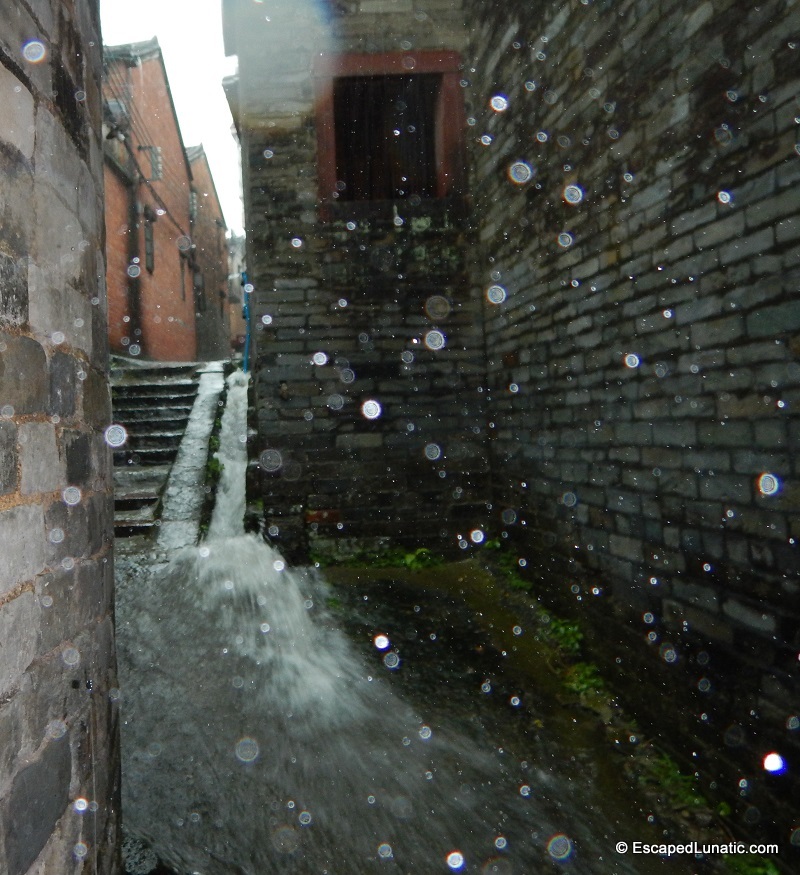 Rapids on the sidewalk