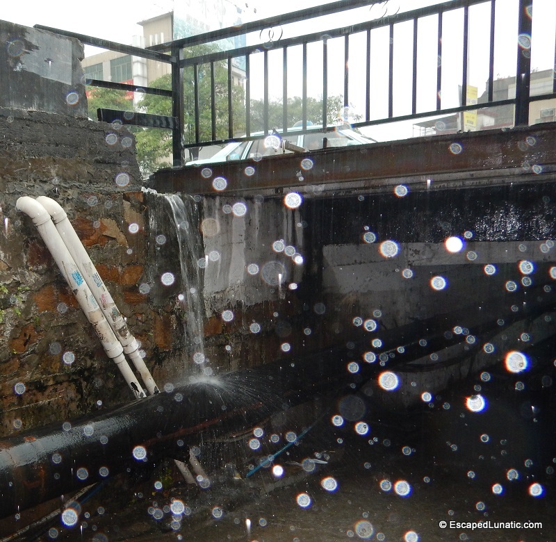Waterfall into the 2nd tunnel? I’m sure it’s perfectly normal.