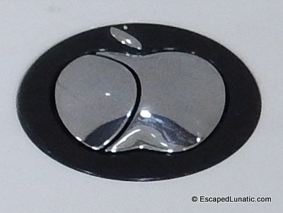 Unlike Apple-brand computers, this clickable input device has 2 buttons.