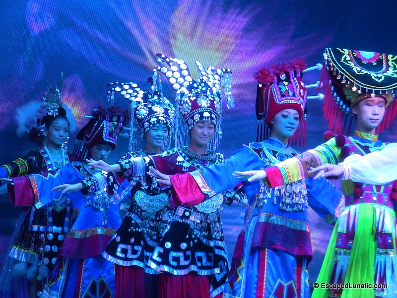 More pretty dancing girls at the campfire show. Mission Second Honeymoon - FengHuang