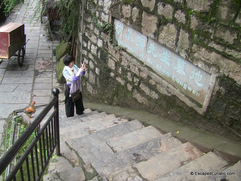 Shen Congwen's Grave and Park in Fenghuang