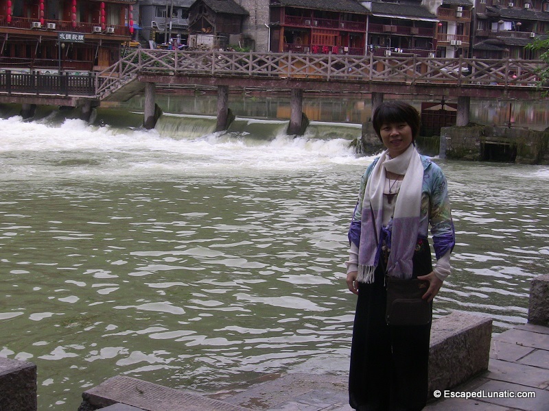 The Spillway Bridge overflowing